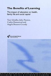 Front cover of The Benefits of Learning by Brassett-Grundy
