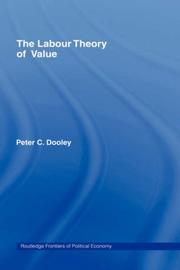 Front cover of The labour theory of value by Peter C. Dooley