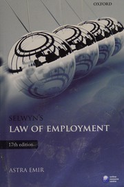Cover of Selwyn's Law of Employment by Astra Emir