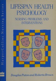Front cover of Lifespan health psychology by Douglas Paton