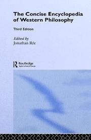 Front cover of The concise encyclopedia of western philosophy by J. O. Urmson