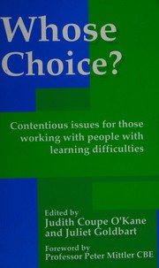 Cover of Whose choice? by Juliet Goldbart