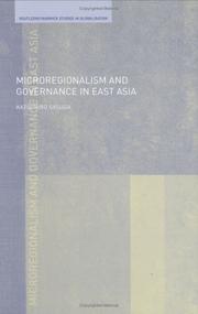 Front cover of Microregionalism and governance in East Asia by Katsuhiro Sasuga