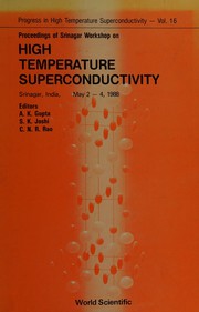 Front cover of Proceedings of Srinagar Workshop on High Temperature Superconductivity, Srinagar, India, May 2-4, 1988 by Srinagar Workshop on High Temperature Superconductivity (1988)