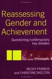 Front cover of Reassessing gender and achievement by Becky Francis