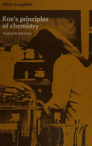 Cover of Principles of chemistry by Roe, Joseph Hyram