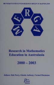 Front cover of Research in mathematics education in Australasia 2000-2003 by Bob Perry