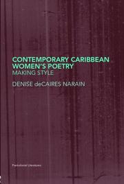 Front cover of Contemporary Caribbean Women's Poetry by deCaires Narain