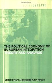 Front cover of The political economy of European integration by Erik Jones