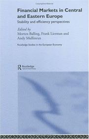 Front cover of Financial markets in Central and Eastern Europe by Colloquium on "Stability and Efficiency of Financial Markets in Central and Eastern Europe" (2003 Tallinn, Estonia)