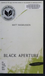 Cover of Black aperture by Matt Rasmussen