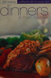 Front cover of Dinners & main courses by Victoria Chow