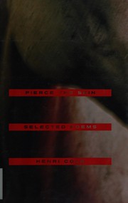 Cover of Pierce the skin by Henri Cole