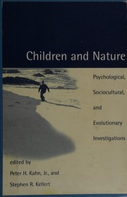 Cover of Children and nature by Peter H. Kahn