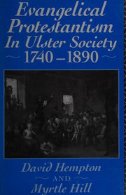 Cover of Evangelical Protestantism in Ulster society 1740-1890 by David Hempton