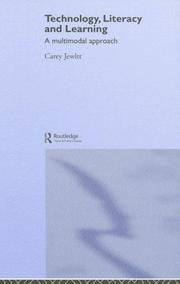 Cover of Technology, literacy, learning by Carey Jewitt