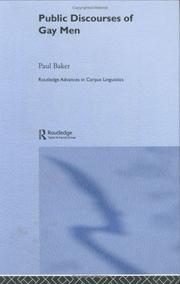 Front cover of Public discourses of gay men by Paul Baker