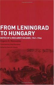 Front cover of From Leningrad to Hungary by Evgenii D. Moniushko