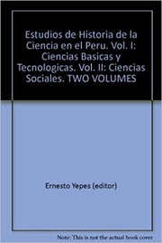 Front cover of Estudios de historia de la ciencia en el Perú by Ernesto Yepes