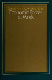 Front cover of Economic forces at work by Armen Albert Alchian