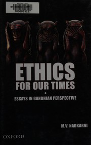 Cover of Ethics for our times by M. V. Nadkarni
