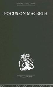 Cover of Focus on 'Macbeth' by John Russell Brown