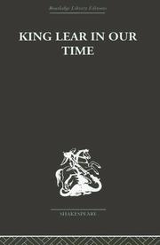 Cover of King Lear in our Time by Maynard Mack