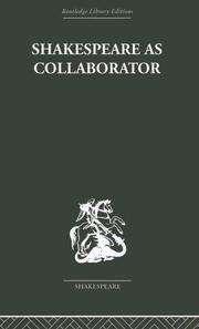 Cover of Shakespeare as Collaborator by Muir, Kenneth.