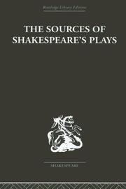 Cover of The Sources of Shakespeare's Plays by Muir, Kenneth.
