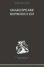 Cover of Shakespeare Reproduced by Jean E. Howard