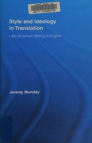 Front cover of Style and ideology in translation by Jeremy Munday