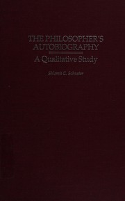 Cover of The philosopher's autobiography by Shlomit C. Schuster