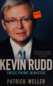 Cover of Kevin Rudd by Patrick Weller