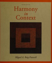 Front cover of Harmony in context by Miguel A. Roig-Francolí