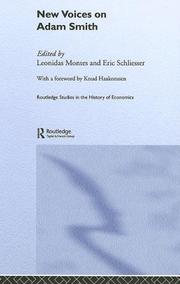 Cover of New voices on Adam Smith by Leonidas Montes