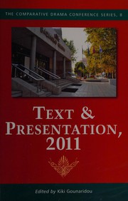 Cover of Text and Presentation 2011 by Kiki Gounaridou