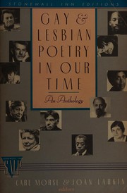 Cover of Gay and Lesbian Poetry in Our Time by Carl Morse
