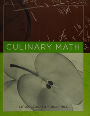 Cover of Culinary math by Julie Hill