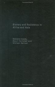 Cover of Slavery and Resistance in Africa and Asia by Edward A. Alpers