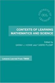 Front cover of Contexts of learning mathematics and science by Tj Plomp