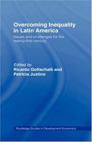 Front cover of Overcoming inequality in Latin America by Ricardo Gottschalk