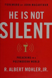 Cover of He is not silent by R. Albert Mohler