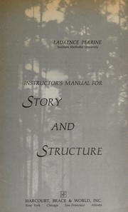 Front cover of Instructor's manual for Story and structure by Laurence Perrine