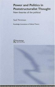 Front cover of Power and Politics in Poststructuralist Thought by Saul Newman
