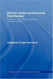 Front cover of Ethical codes and income distribution by Guglielmo Forges Davanzati
