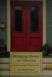 Cover of Bringing home the dharma by Jack Kornfield