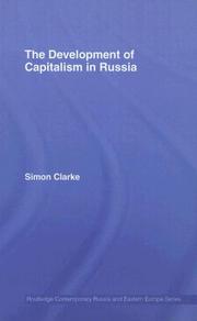 Cover of The development of capitalism in Russia by Clarke, Simon