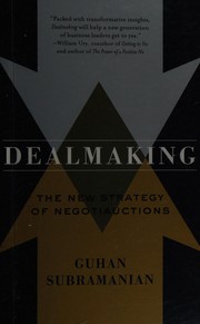 Cover of Dealmaking by Guhan Subramanian