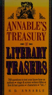 Front cover of Annable's treasury of literary teasers by H. D. Annable