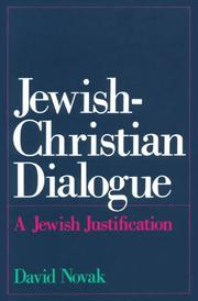 Front cover of Jewish-Christian dialogue by David Novak